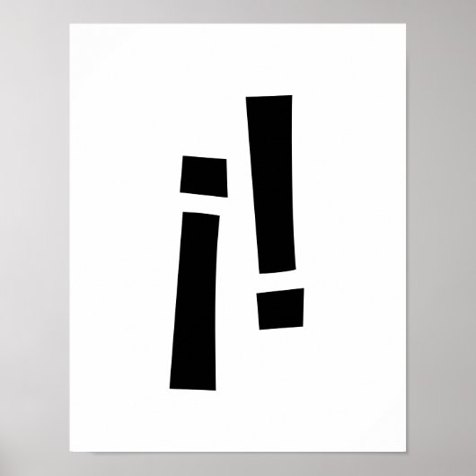 Poster Points d'exclamation (Devant)