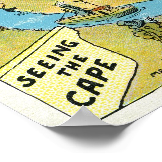 Poster Points d'intérêt sur Cape Cod (Coin)