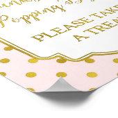 Poster Points d'or rose Merci pour Popping By Sign (Coin)