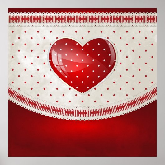 Poster Points et Coeurs (Devant)