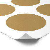 Poster Points neutres en teck (Coin)