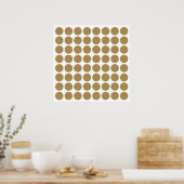 Poster Points neutres en teck (Cuisine)