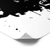 Poster Points noirs Abstraits modernes (Coin)