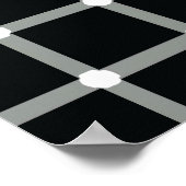 Poster Points noirs clignotants - Illusion optique (Coin)