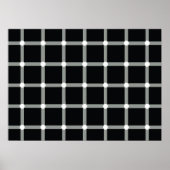 Poster Points noirs clignotants - Illusion optique (Devant)