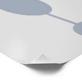 Poster Points noirs et gris sur gris (Coin)