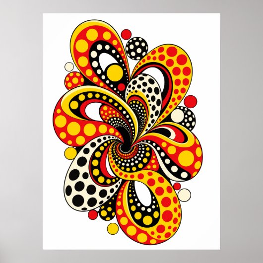 Poster Points polka (Devant)