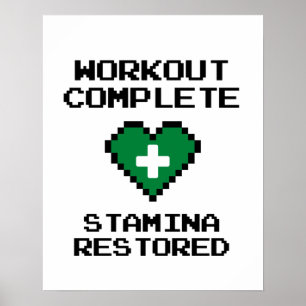 Poster Points Stamina terminés de l'entraînement restauré