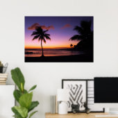 Poster Poipu Beach - Kauai, Hawaii (Bureau à domicile)