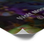 Poster Poire pourpre opuntie cactus fleurs jaunes (Coin)