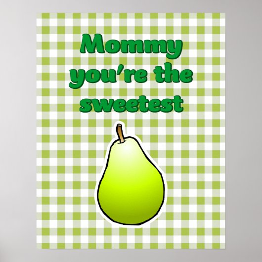 Poster Poire verte la plus douce (Devant)