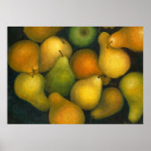 Poster poires dorées (Devant)