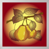 Poster Poires Sur Un Arbre (Devant)