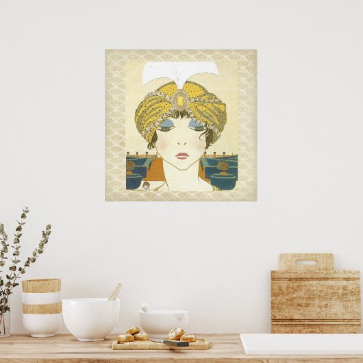 Poster Poiret Turbaned Poiret 1900s (Cuisine)