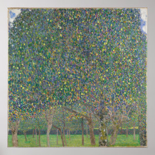 Poster Poirier — Gustav Klimt (1903) OEuvre murale carr