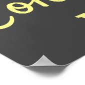 Poster Pois aquarelle boho pop art (Coin)