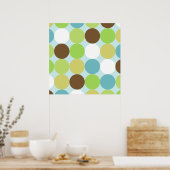 Poster pois bleu Brown (Cuisine)