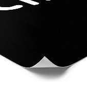 Poster Pois chiches amusant Nourriture Pun Dark BG (Coin)