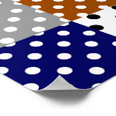 Poster Pois de surfaces composées multicolores (Coin)