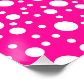 Poster Pois d'été rose (Coin)