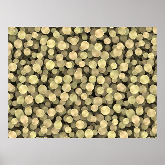 Poster Pois dorés pétillants (Devant)