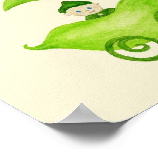 Poster Pois doux imprimé de l'affiche (Coin)