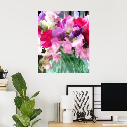 Poster Pois doux mélangés dans un pot (Bureau à domicile)