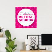 Poster Pois Fête des mariées (Bureau à domicile)