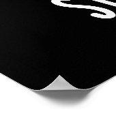 Poster Pois lisse Drôle Pois dormant Pun Pois foncé BG (Coin)