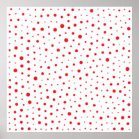 Pois modernes élégants - Rouge - Personnaliser BG