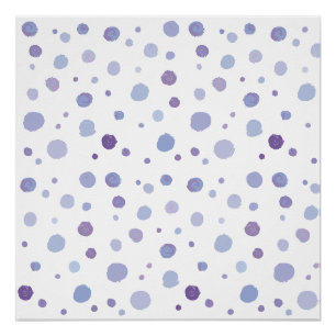 Poster pois peint à la main