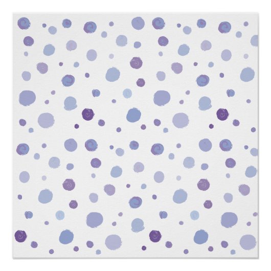 Poster pois peint à la main (Devant)