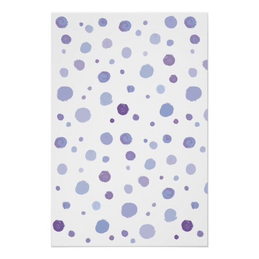 Poster pois peints à la main (Devant)