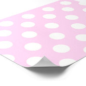 Poster Pois rose pastel (Coin)
