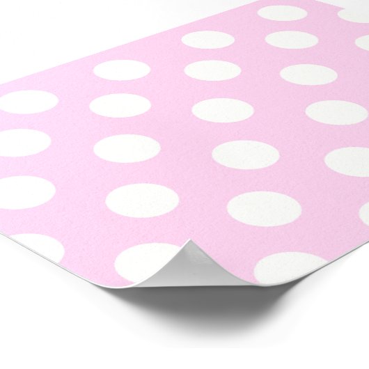 Poster Pois rose pastel (Coin)