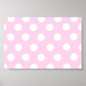 Poster Pois rose pastel (Devant)