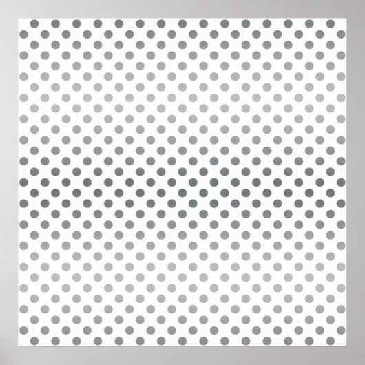 Poster Pois Silver Gradient par Shirley Taylor (Devant)