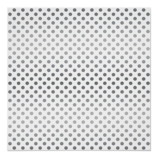 Poster Pois Silver Gradient par Shirley Taylor (Devant)