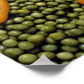 Poster Pois verts et carottes (Coin)