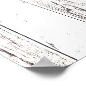 Poster Pois verts Petit pois blanc Bois rustique Art Ferm (Coin)