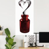 Poster poison d'amour (Bureau à domicile)