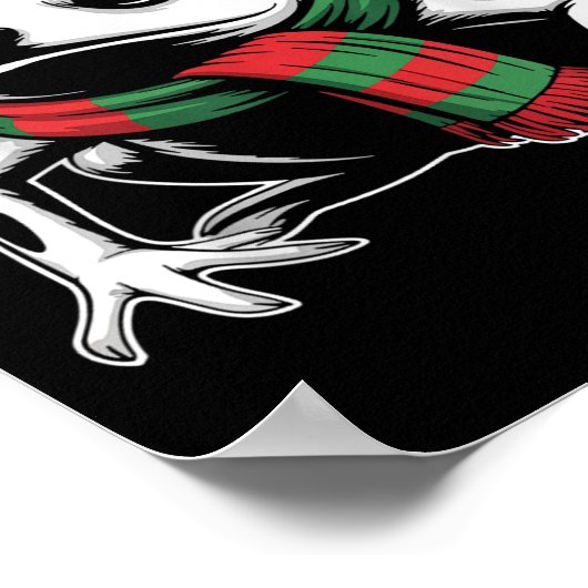 Poster Poison Dart Frog Xmas Santa Hat Écharpe Noël Co (Coin)