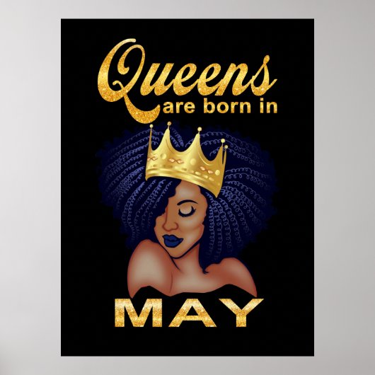 Poster Poison de Birthday | Queens Are Born In May (Devant)