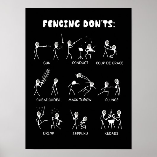 Poster Poison de Fencing | I Always Win All Match (Devant)
