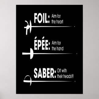 Poster Poison de Fencing | I Always Win All Match