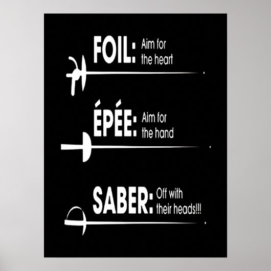 Poster Poison de Fencing | I Always Win All Match (Devant)