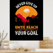 Poster Poison d'Equestrian | Never Give Up Until Reach (Cuisine)