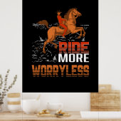Poster Poison d'Equestrian | Ride More Worryless (Cuisine)