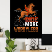 Poster Poison d'Equestrian | Ride More Worryless (Bureau à domicile)