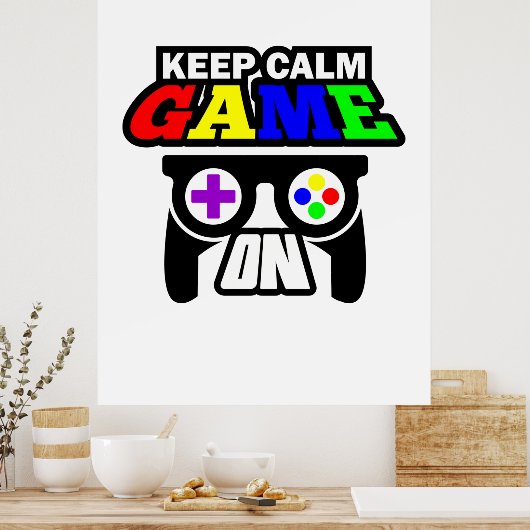 Poster Poison Keep Calm Game (Cuisine)